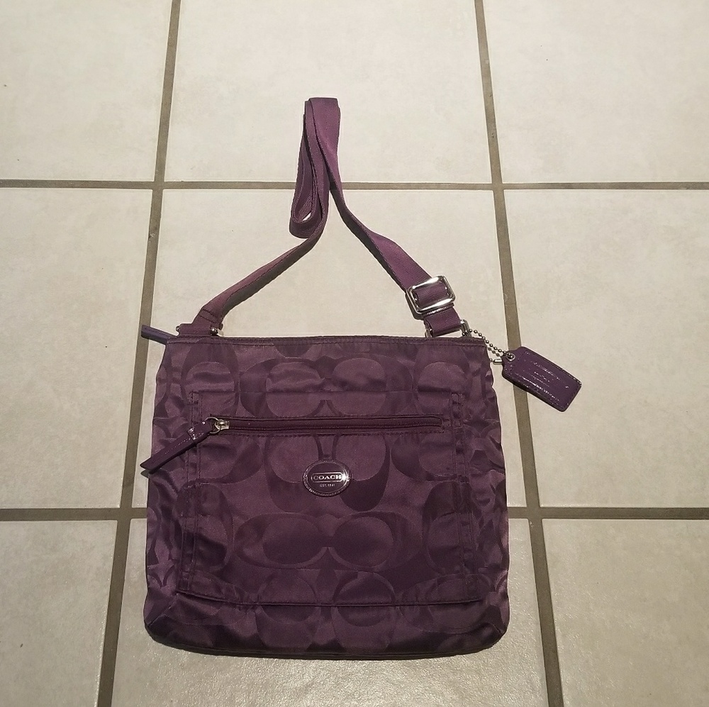 Purple Coach Crossbody Purse